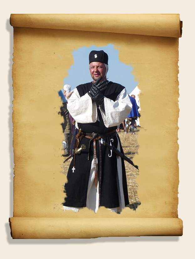 Portrait de Fra Michel en costume médiéval