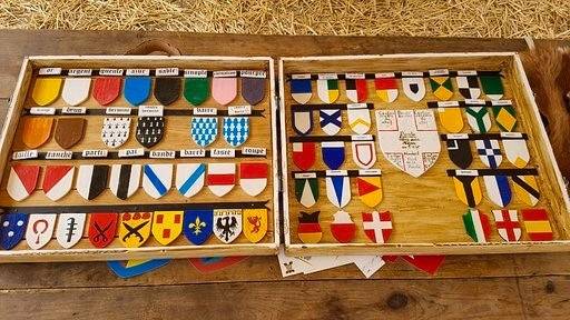 L'héraldique, lors de la fête médiévale de Wissous (91)