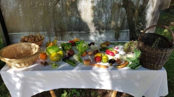 Le panier de la ménagère, lors de la fête médiévale d'Hélécine (Belgique)