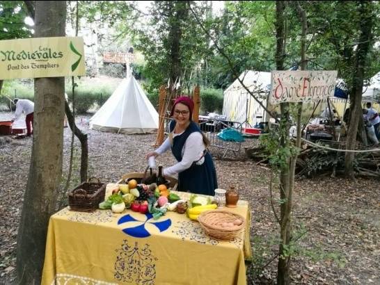 Le panier de la ménagère, lors de la fête médiévale de Longjumeau (91)