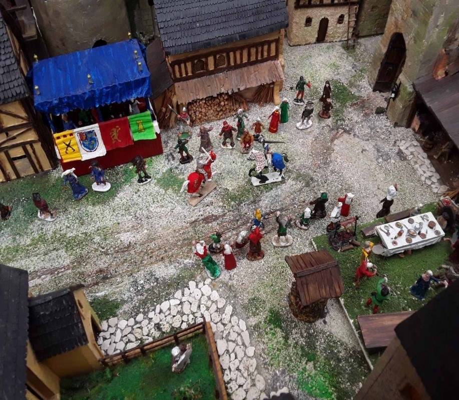 La maquette du château fort réalisée par notre bon Baron Edmond Adrien de la Ripaille