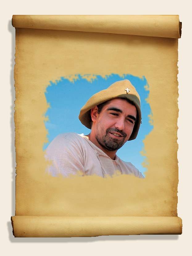 Portrait de Bidou en costume médiéval
