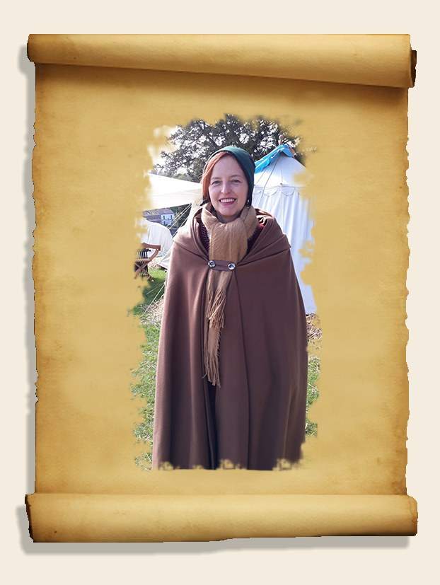 Portrait de Dame Vanessa en costume médiéval