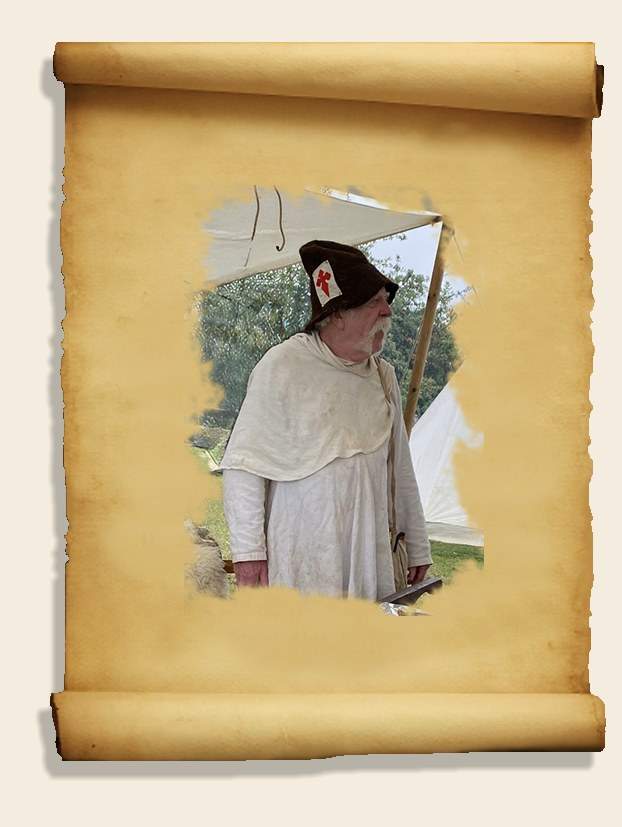 Portrait de Passe-Paille en costume médiéval